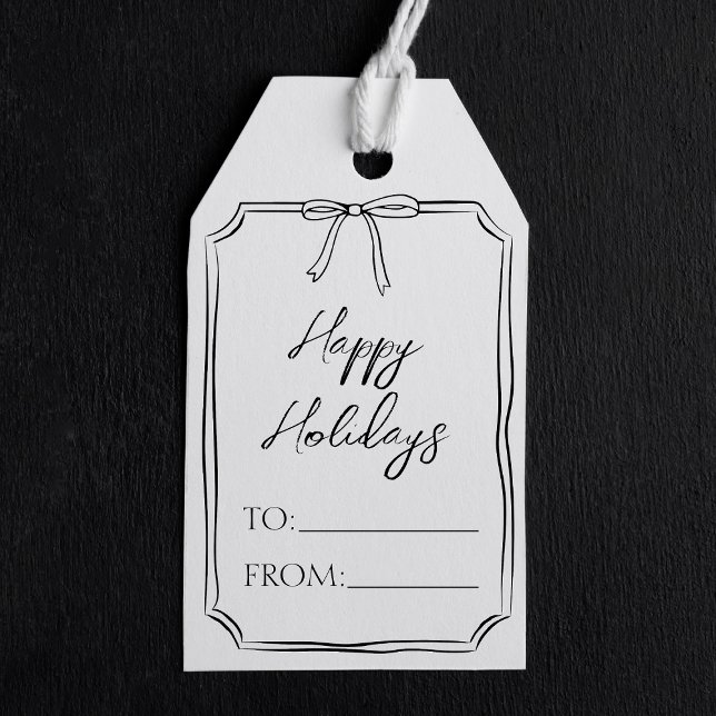 Minimalistiskt kute-Glad helg Presentetikett (Skapare uppladdad)