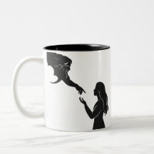 Minimalistiskt kvinnligt förhållande till Gud Silh