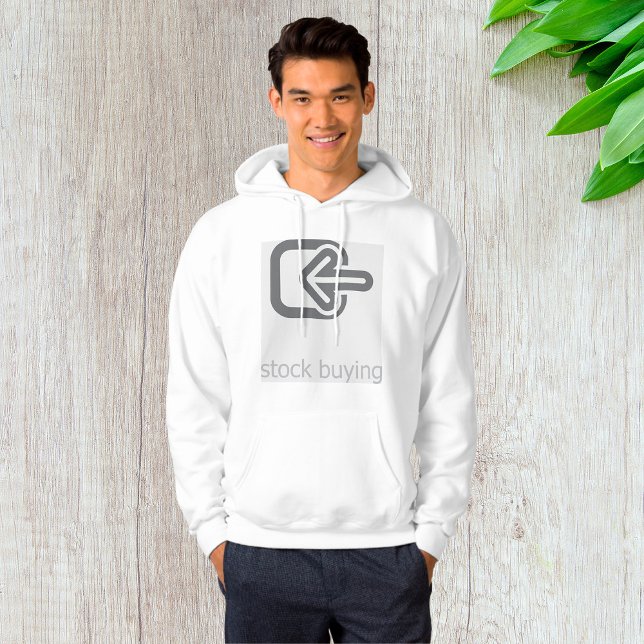 Minimalistiskt Lagrar som köper modern finansiell  Hoodie (Skapare uppladdad)