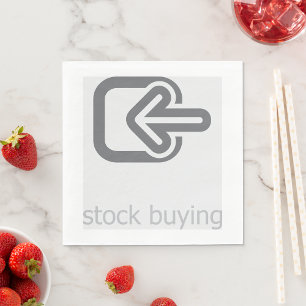 Minimalistiskt Lagrar som köper modern finansiell Pappersservett
