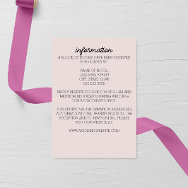 Minimalistiskt Lila Aster Bröllop-visitkort Tilläggskort