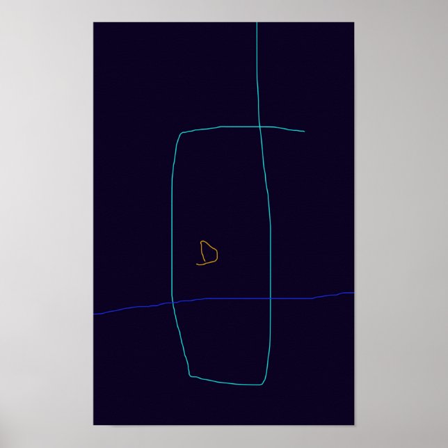 Minimalistiskt Linjer Poster (Framsidan)