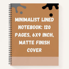Minimalistiskt Linjerat Block: 120 Sidor