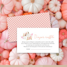 Minimalistiskt litet knumpkin Diaper Raffle