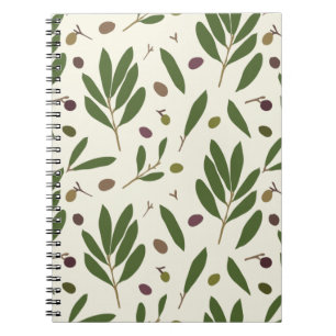 Minimalistiskt liv och Grenar - sömlöst mönster. Anteckningsbok