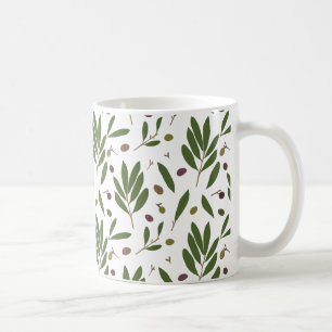 Minimalistiskt liv och Grenar - sömlöst mönster Kaffemugg