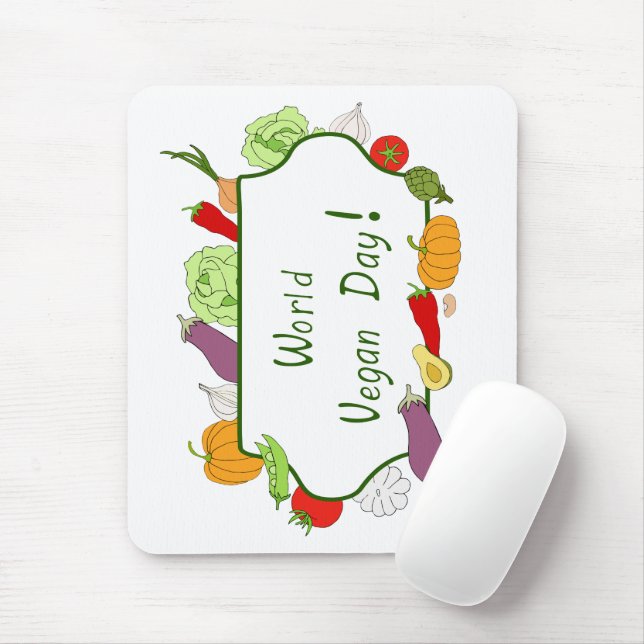 Minimalistiskt ljus på Internationella grönsaksdag Musmatta (Med mus)