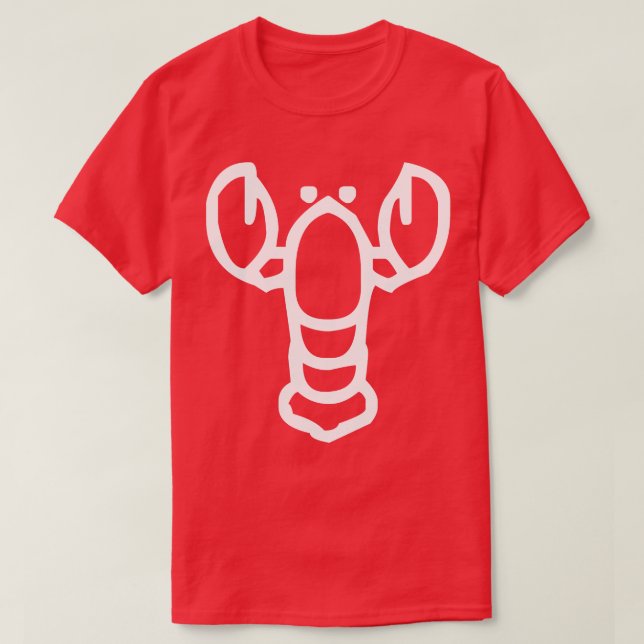Minimalistiskt lobster t shirt (Design framsida)