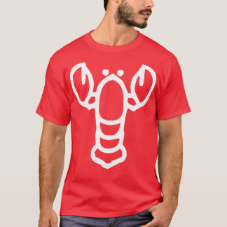 Minimalistiskt lobster t shirt