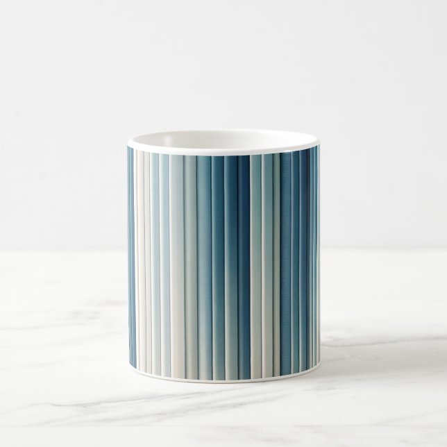 Minimalistiskt Lodrät Rand - BL-skuggor Kaffemugg (Center)