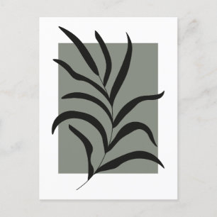 Minimalistiskt Löv Vykort