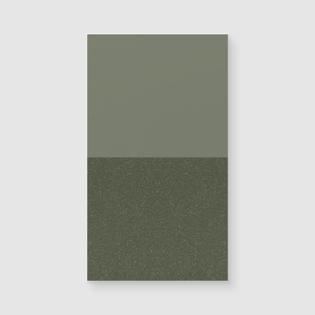 Minimalistiskt magnetiskt kort för Grönt - Anpassa (Framsida)