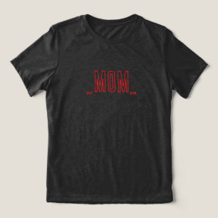 Minimalistiskt MAMMA - Anpassadet år T Shirt