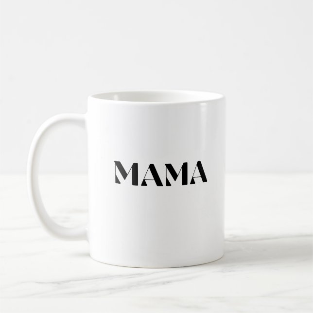 Minimalistiskt Mamma - gåvor till mamma Kaffemugg (Vänster)