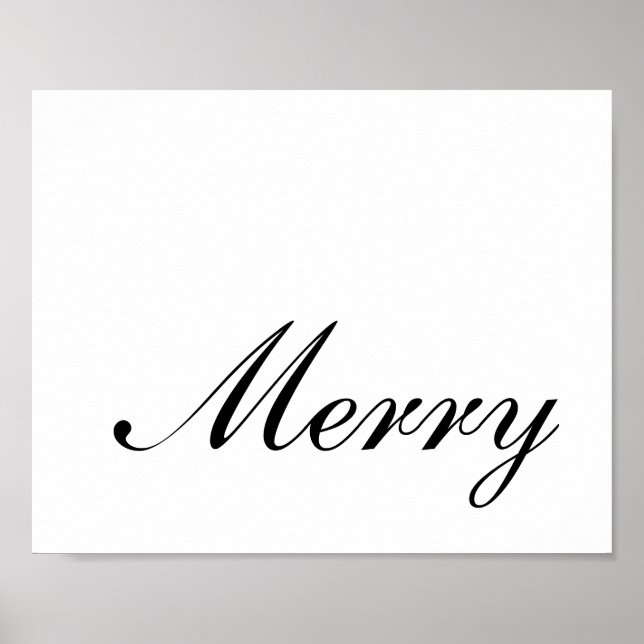 Minimalistiskt manus God Jul  Poster (Framsidan)
