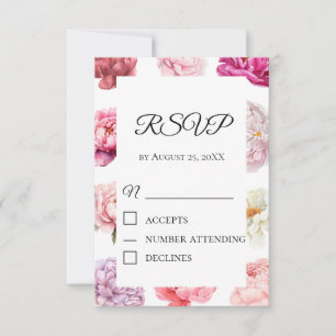 Minimalistiskt manus RSVP-kort   Elegant handskriv OSA Kort