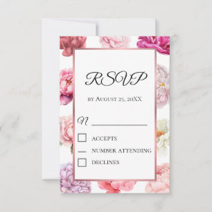 Minimalistiskt manus RSVP-kort Elegant handskriv OSA Kort