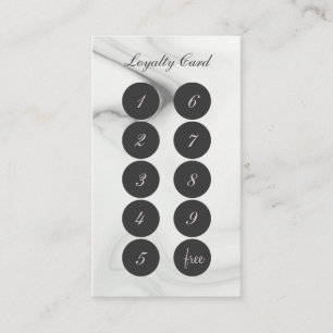 Minimalistiskt Marble Loyalty-kort Lojalitetskort