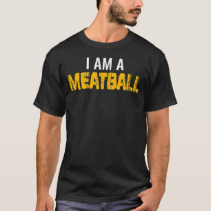 Minimalistiskt Meatball italienskt Chef Foodie Pro T Shirt