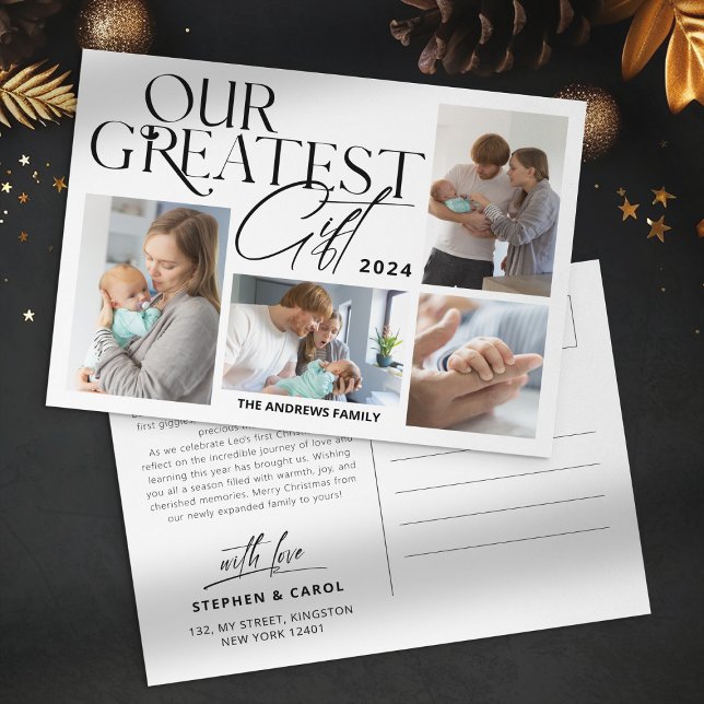 Minimalistiskt meddelande från Baby 5 Fotojul (Skapare uppladdad)