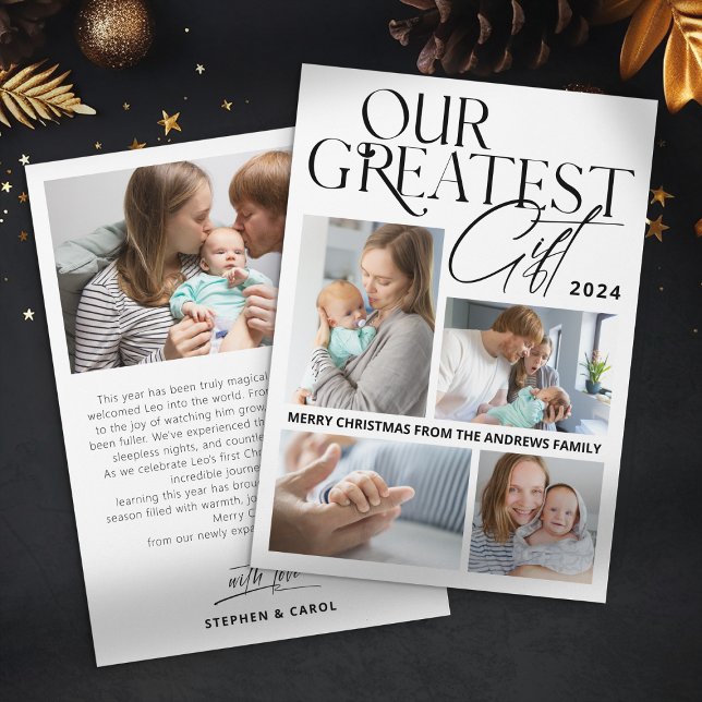 Minimalistiskt meddelande från Baby 5 Fotojul (Skapare uppladdad)