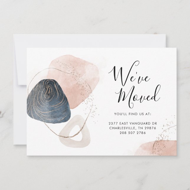 Minimalistiskt meddelande om Adress Flytta (Framsida)