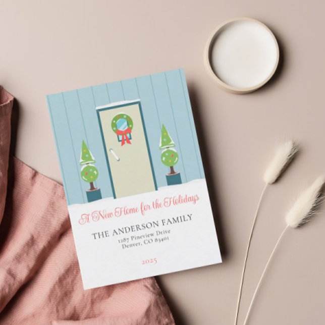 Minimalistiskt meddelande om Flytta inför jul (Skapare uppladdad)