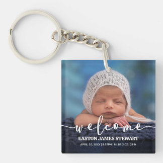 Minimalistiskt meddelande om födelsetal i Baby
