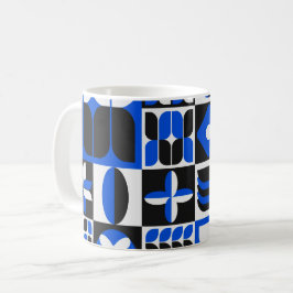 Minimalistiskt medelårhundrade i mönster kaffemugg