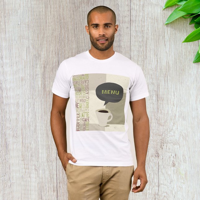 Minimalistiskt menykort för kaféer t shirt (Skapare uppladdad)