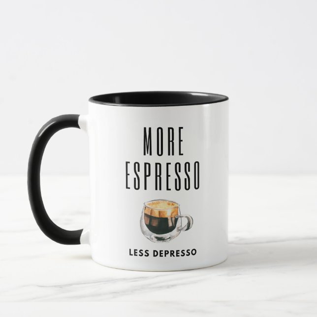 Minimalistiskt mer Espresso-sunt estetiskt kaffe Mugg (Vänster)