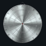 Minimalistiskt metallisk Silver Struktur Darttavla<br><div class="desc">Elegant,  borstat stål för metalliska silver-struktur. Minimalistisk enkel modern,  slimmad design.</div>