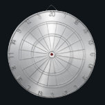 Minimalistiskt metallisk Silver Struktur Darttavla<br><div class="desc">Elegant av metalliska silver struktur borstat aluminiumutseende. Minimalistisk enkel modern,  slimmad design.</div>