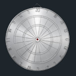 Minimalistiskt metallisk Silver Struktur Darttavla<br><div class="desc">Elegant av metalliska silver struktur borstat aluminiumutseende. Minimalistisk enkel modern,  slimmad design.</div>