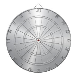 Minimalistiskt metallisk Silver Struktur Darttavla