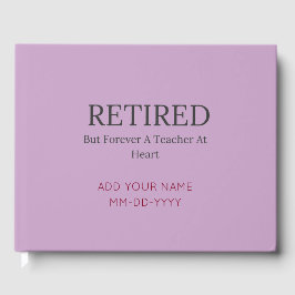 Minimalistiskt minne för personlig Lärare Pension Gästböcker