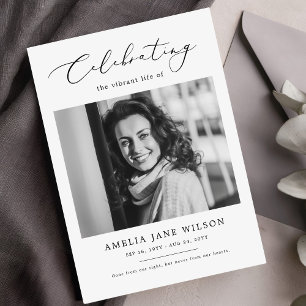 Minimalistiskt minnesfoto med funktionsbeställning program