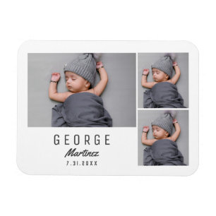 Minimalistiskt minnesknapptack ger unika foto i Ba Magnet