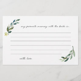 Minimalistiskt mitt favoritminne med bruden flygblad