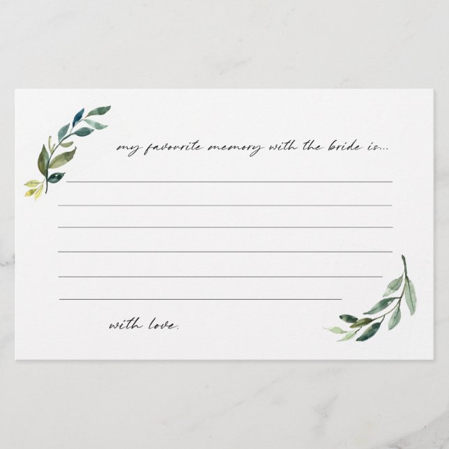 Minimalistiskt mitt favoritminne med bruden flygblad (Framsidan)