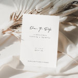 Minimalistiskt moderkort Bröllop spara datum<br><div class="desc">Designad att samordna med för den "moderna klassiska" bröllopsinbjudan. Om du vill ändra information klickar du på "Anpassa". Visa samlingslänken på den här sidan om du vill se alla matchande objekt i den här vackra designen eller se samlingen här: https://bit.ly/3rQMpxU</div>