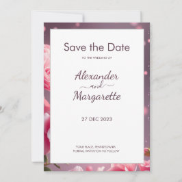 Minimalistiskt moderkort Bröllop spara datum Tack Kort