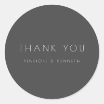 Minimalistiskt Modern Black Simple Bröllop Tack