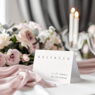 Minimalistiskt Modern Bröllop-reservat tecken Kort