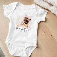 Minimalistiskt Modern Chic Pet Bestie BFF-foto