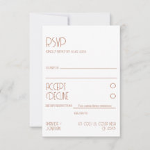 Minimalistiskt Modern Elegance Bröllop OSA Card