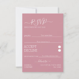 Minimalistiskt Modern Elegance Bröllop OSA Card Kort