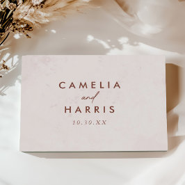 Minimalistiskt Modern Elegant bröllop Gästböcker