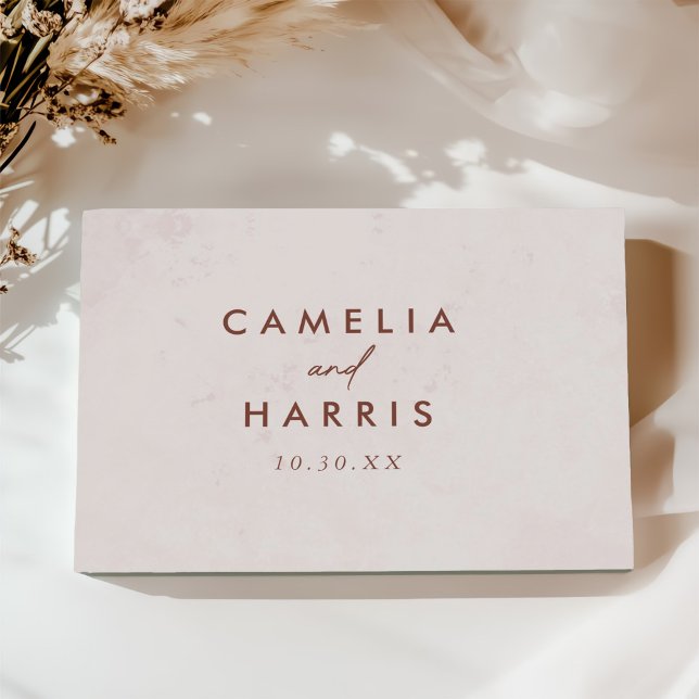 Minimalistiskt Modern Elegant bröllop Gästböcker (Skapare uppladdad)