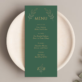 Minimalistiskt Modern Elegant Classic Bröllop Meny